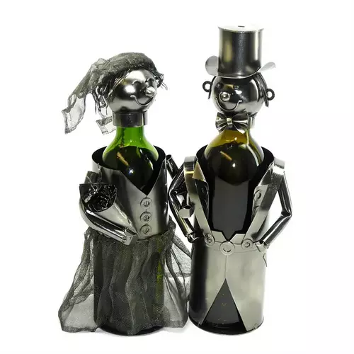 Bride and Groom Bottle Holder